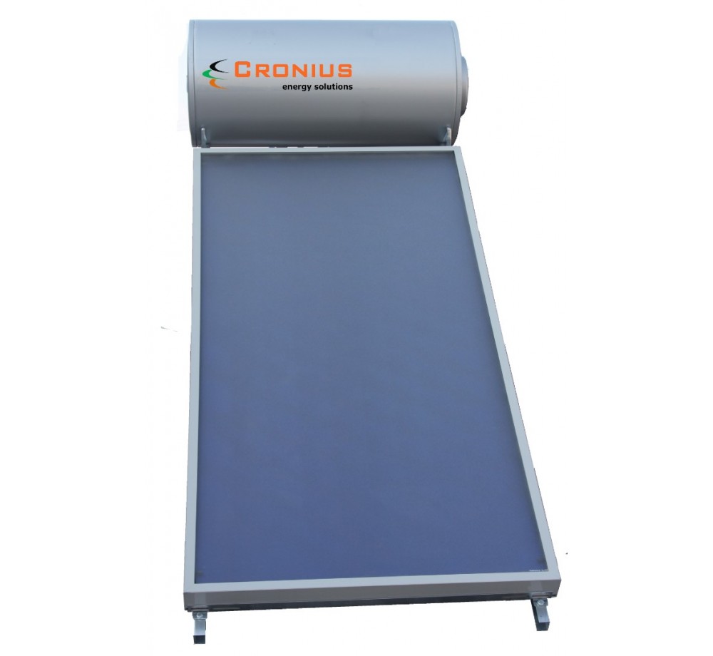 Ηλιακός Cronius INOX 200 λίτρα με 2,50τμ επιλεκτικό συλλέκτη