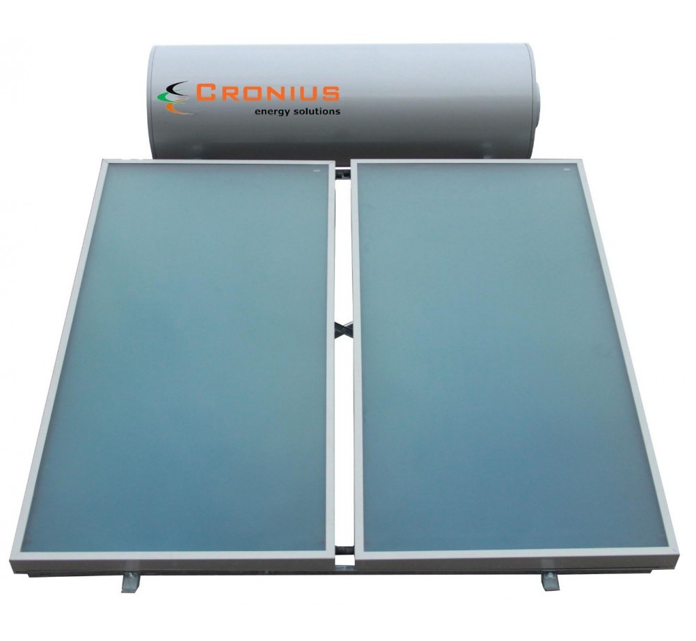 Ηλιακός Cronius INOX 300 λίτρα με 4,00 τμ επιλεκτικούς συλλέκτες